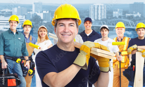 Photo: Worker carpenter. Worker carpenter.