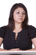 close up of a beatuiful woman - isolated background