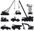 Baumaschinen und Baufahrzeuge