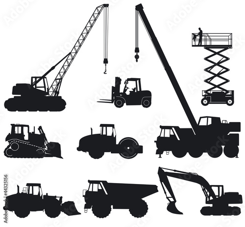 Vector: Baumaschinen und Baufahrzeuge Baumaschinen und Baufahrzeuge