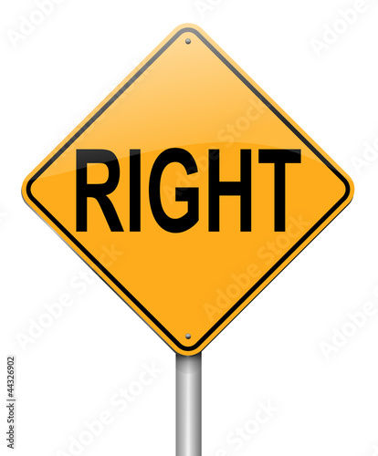 Illustration: Right concept. Right concept.