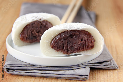 Photo: halbiertes daifuku halbiertes daifuku
