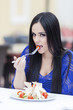 Girl eating