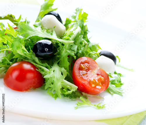 Photo: Salad with Mozzarella Cheese Salad with Mozzarella Cheese