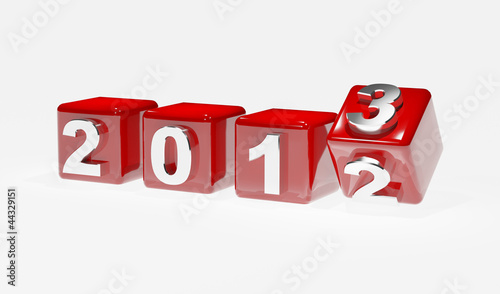 Photo: New year 2013 3d cubes New year 2013 3d cubes