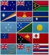 Illustration: Flags of all Oceanian countries Flags of all Oceanian countries