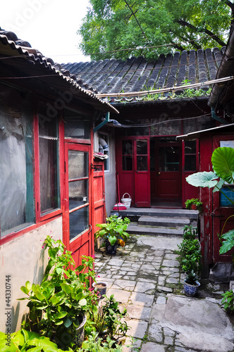 Photo: view inside a courtyard in a beijing hutong view inside a courtyard in a beijing hutong