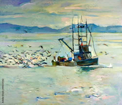 Illustration: Fishing boat Fishing boat