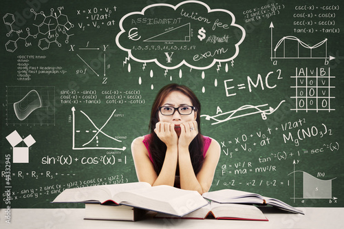 Photo: Stressed Asian Female Student Stressed Asian Female Student