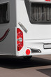 Campingwagen im Hochformat