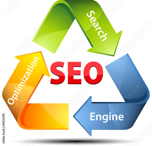 Illustration: SEO recicle arrows SEO recicle arrows