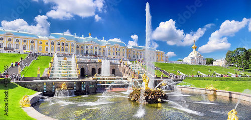 Photo: Grand cascade in Pertergof, Saint-Petersburg, Russia. Grand cascade in Pertergof, Saint-Petersburg, Russia.