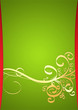 Foto: Decorative Green Background with Golden Pattern Decorative Green Background with Golden Pattern