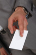 Executive handing out his business card