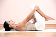 woman in a traditional yoga pose