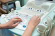 echography specialist at work
