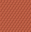 Clay roof tiles seamless vector pattern.
