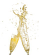 Photo: Splashing champagne out of glasses Splashing champagne out of glasses