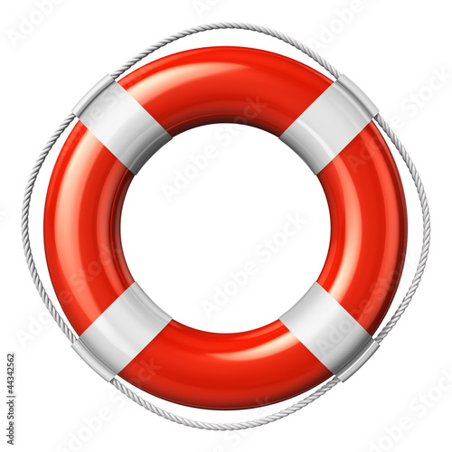 Illustration: Red lifesaver belt Red lifesaver belt