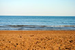 Foto: sand, sea and sky at the sunset sand, sea and sky at the sunset
