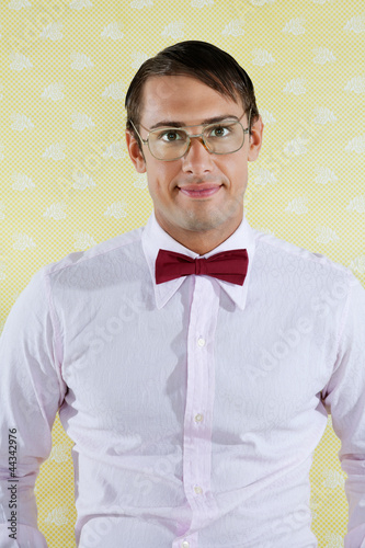 Photo: Young Retro Man Smiling Young Retro Man Smiling