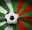soccer football on color background seem nation flag