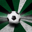 soccer football on color background seem nation flag