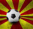 soccer football on color background seem nation flag