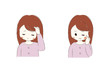 頭が痛い女の子