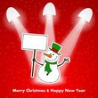 christmas snowman with lights