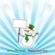 christmas snowman with lights