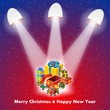 christmas gift with lights