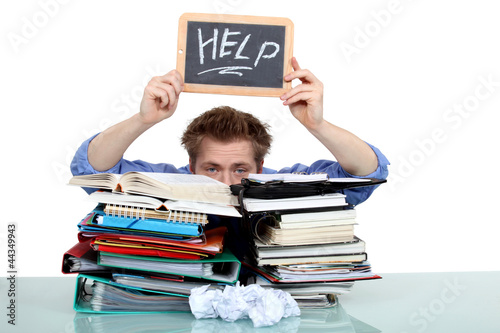 Photo: overwhelmed man asking for help overwhelmed man asking for help
