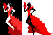 Vektor: Flamenco dancer Flamenco dancer