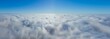 blue sky panorama higher densy clouds