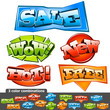 Set of stickers