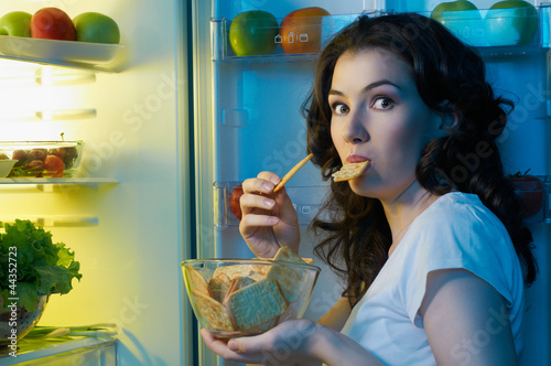 Photo: fridge with food fridge with food