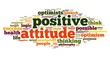 Positive attitude concept in tag cloud