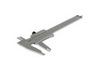 Sliding calipers isolated on the white background
