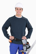 craftsman mason posing