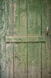 Old green wooden door