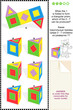 Educational visual math puzzle