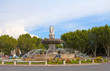 Foto: fountain at La Rotonde at sunset, Aix-en-Provence, France fountain at La Rotonde at sunset, Aix-en-Provence, France