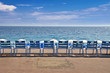 Chaises sur la Promenade des Anglais - Nice, France