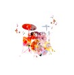 colorful music background. vector
