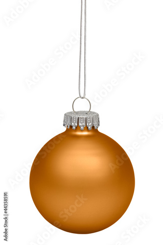 Photo: Christmas bauble isolated on white background Christmas bauble isolated on white background