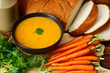 Photo: Carrot and coriander soup Carrot and coriander soup