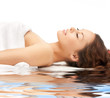 beautiful woman in spa salon