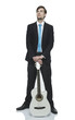 businessman mit gitarre
