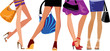 feamele legs and bags